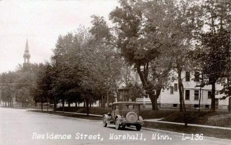 Residence Street, Marshall Minnesota, 1927