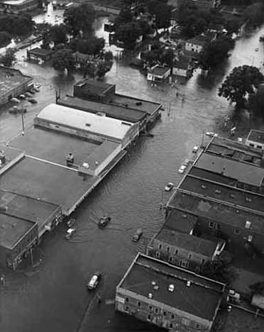 Flood at Marshall Minnesota, 1957