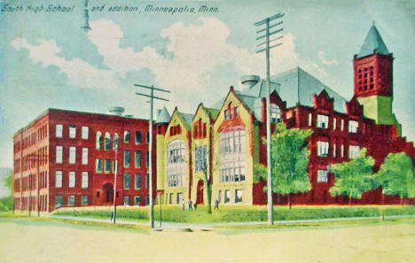 South High School and addition, Minneapolis Minnesota, 1910's