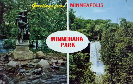 Multiple scenes, Minnehaha Park, Minneapolis Minnesota, 1960's
