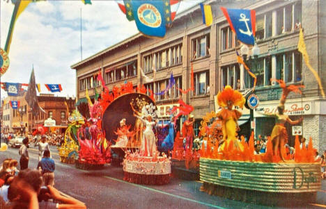 Aquatennial Parade, Minneapolis Minnesota, late 1950's