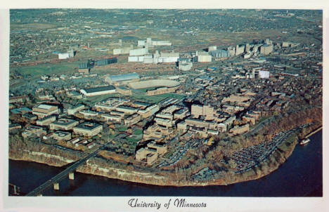 Aerial View, University of Minnesota, Minneapolis Minnesota, 1961