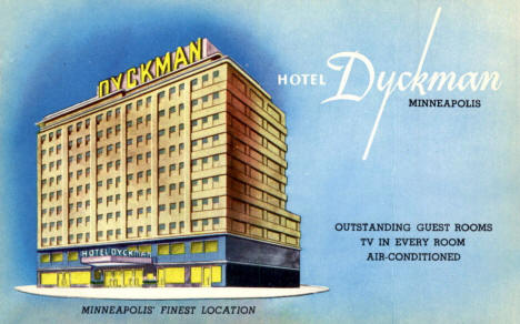 Dyckman Hotel, Minneapolis Minnesota, 1955