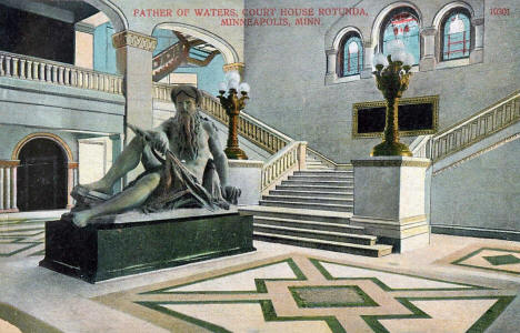 Father of Waters, Court House Rotunda, Minneapolis Minnesota, 1910