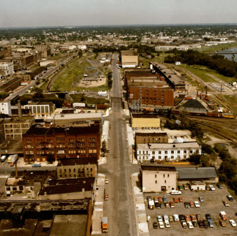 1st Street North from 1st Avenue North, Minneapolis Minnesota, 1979