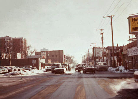 26th Street looking east from Nicollet, Minneapolis Minnesota, 1970's