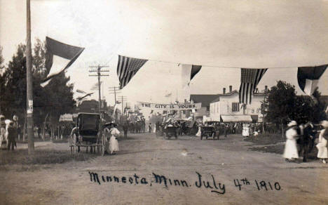 Street scene, Minneota Minnesota, 1910