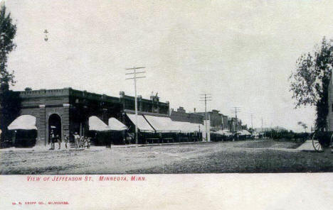 Jefferson Street, Minneota Minnesota, 1908