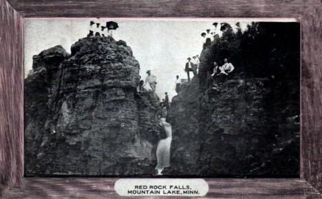Red Rock Falls, Mountain Lake Minnesota, 1910's