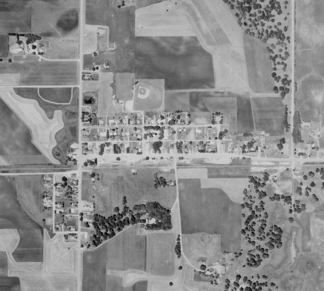 Aerial Map, New Germany Minnesota area, 1963