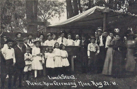 Picnic, New Germany Minnesota, 1910