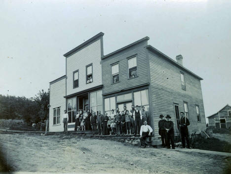  Street scene, New Market Minnesota, 1897