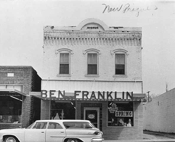 Ben Franklin store, New Prague Minnesota, 1963