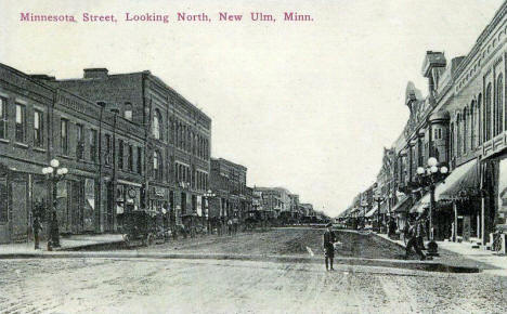 Minnesota Street looking north, New Ulm Minnesota, 1912