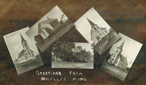 Multiple scenes, Nicollet Minnesota, 1909