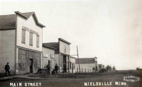 Main Street, Nielsville Minnesota, 1910's