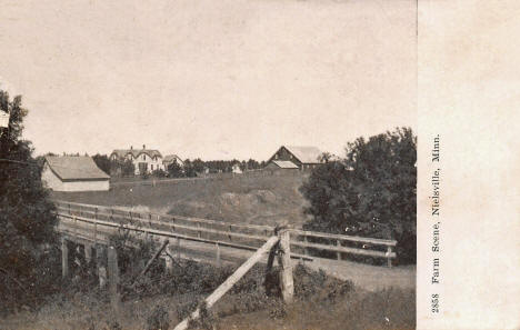 Farm scene, Nielsville Minnesota, 1912