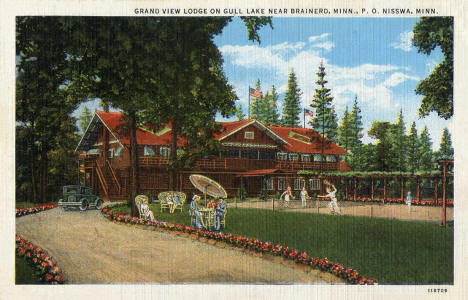 Grand View Lodge on Gull Lake, Nisswa Minnesota, 1920's