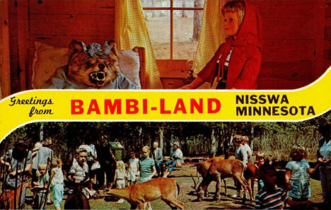 Greetings from Bambi-Land, Nisswa Minnesota, 1960's