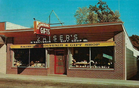 Zaiser's Souvenir and Gift Shop, Nisswa Minnesota, 1960's
