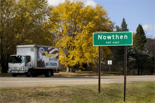 Nowthen Minnesota sign