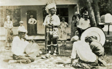 The Moccasin Game, Mille Lacs Lake, Onamia Minnesota, 1920's?