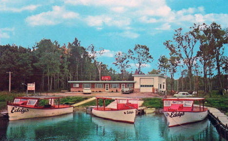 Eddy's Launch Service on Mille Lacs Lake, Onamia Minnesota, 1960's