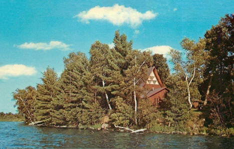 Braun Chapel on Lake Shakopee at American Lutheran Memorial Camp, Onamia Minnesota, 1988