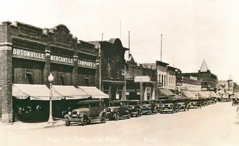 Main Street, Ortonville Minnesota, 1930's