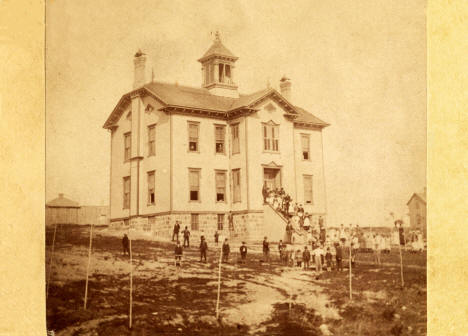 Ortonville School filled with pupils, Ortonville, Minnesota, 1912