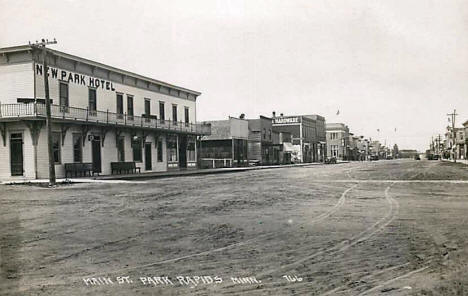 Main Street, Park Rapids Minnesota, 1910's