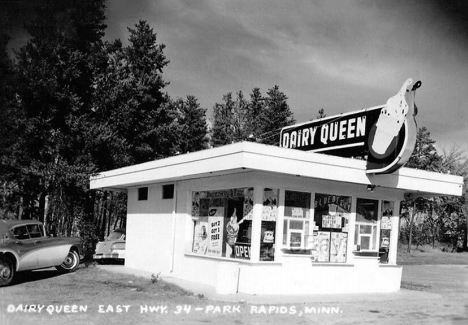 Dairy Queen on East Highway 34, Park Rapids Minnesota, 1961