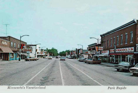 Street scene, Park Rapids Minnesota, 1970's