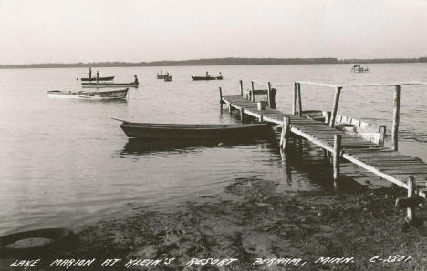 Lake Marion at Klein's Resort, Perham Minnesota, 1949