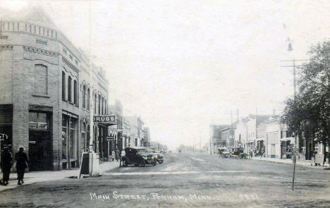 Main Street, Perham Minnesota, 1920's