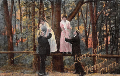 Lovers Lane in Perham Minnesota, 1910's