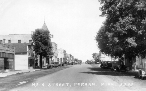 Main Street, Perham Minnesota, 1930's
