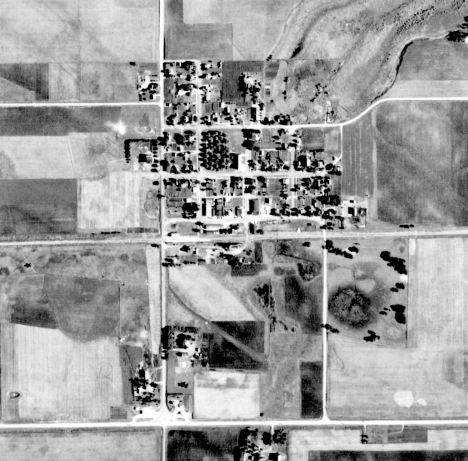 Aerial view, Plato Minnesota, 1940