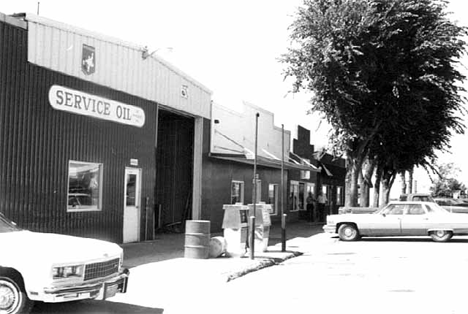 Buildings along Main Street, Prinsburg Minnesota, 1978