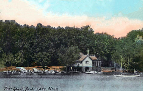 Boat House, Prior Lake Minnesota, 1908