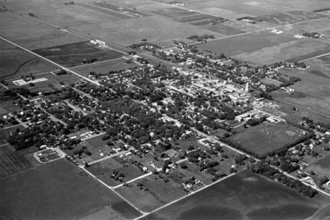 Aerial view, Renville Minnesota, 1969