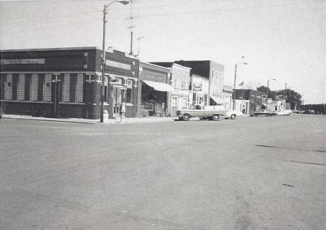 Street scene, Russell Minnesota, 1970