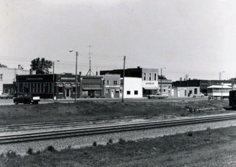 Street scene, Russell Minnesota, 1974