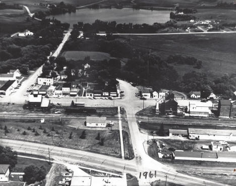 Aerial photo, Russell Minnesota, 1961