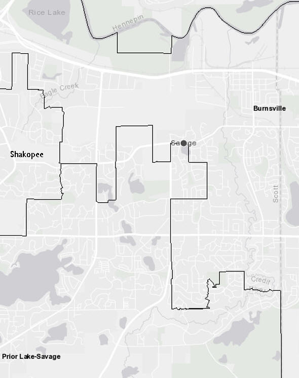 School District Map,  Savage Minnesota