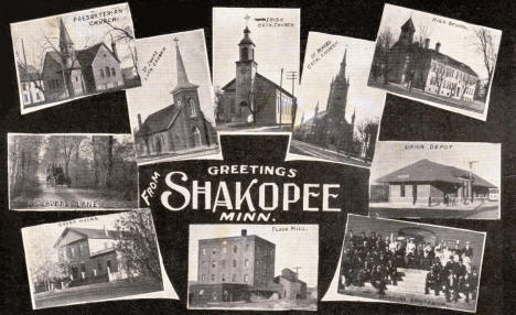 Multiple scenes, Shakopee Minnesota, 1910's
