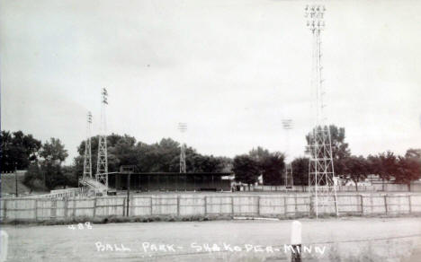 Ball Park, Shakopee Minnesota, 1940's