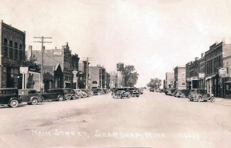 Main Street, Sherburn Minnesota, 1938