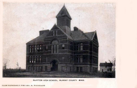 Slayton High School, Murray County, Slayton Minnesota, 1906