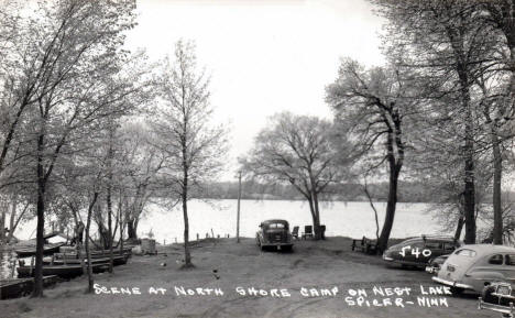 Scene at North Shore Camp on Nest Lake, Spicer Minnesota, 1940's